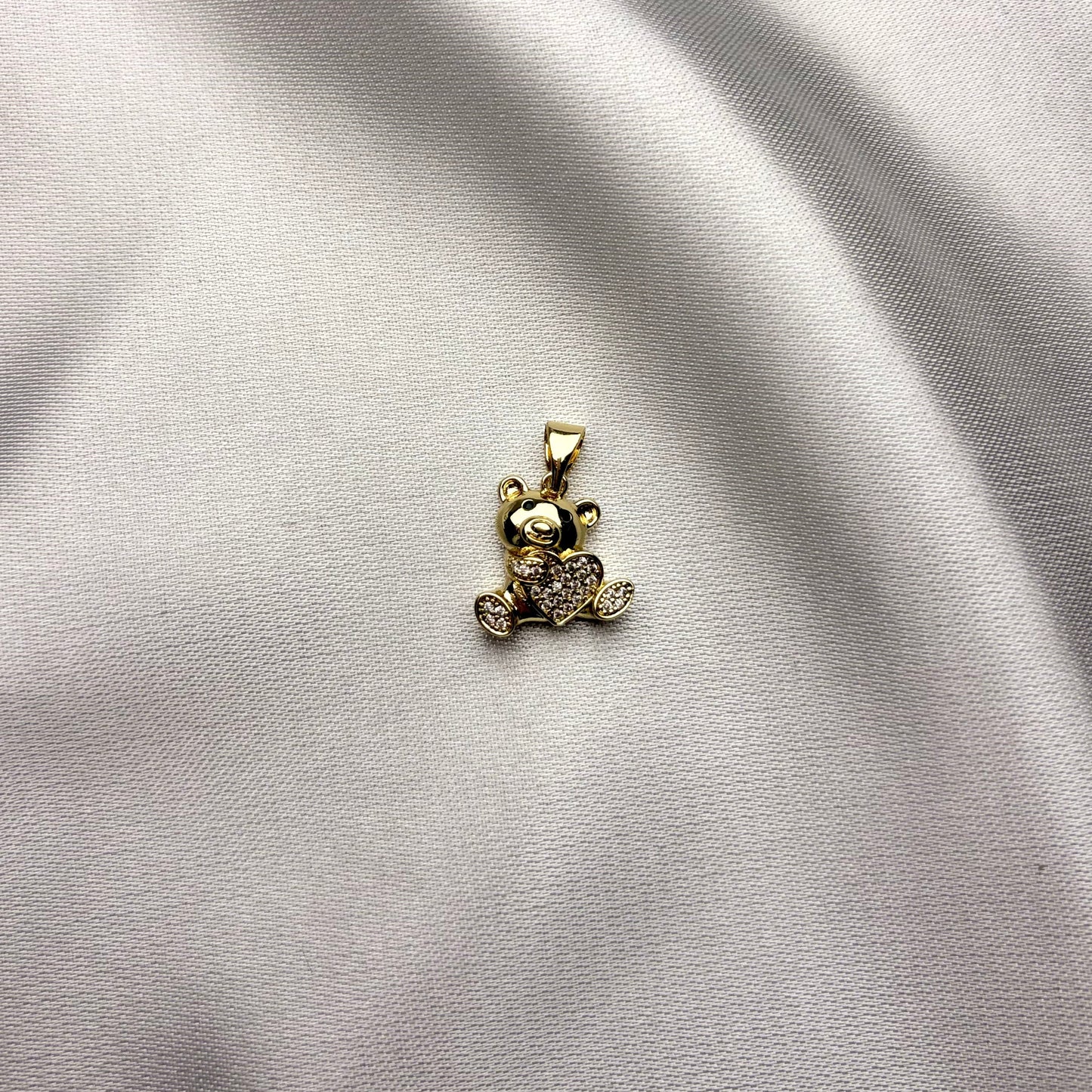 Dije Osito de Amor laminado en oro 14K