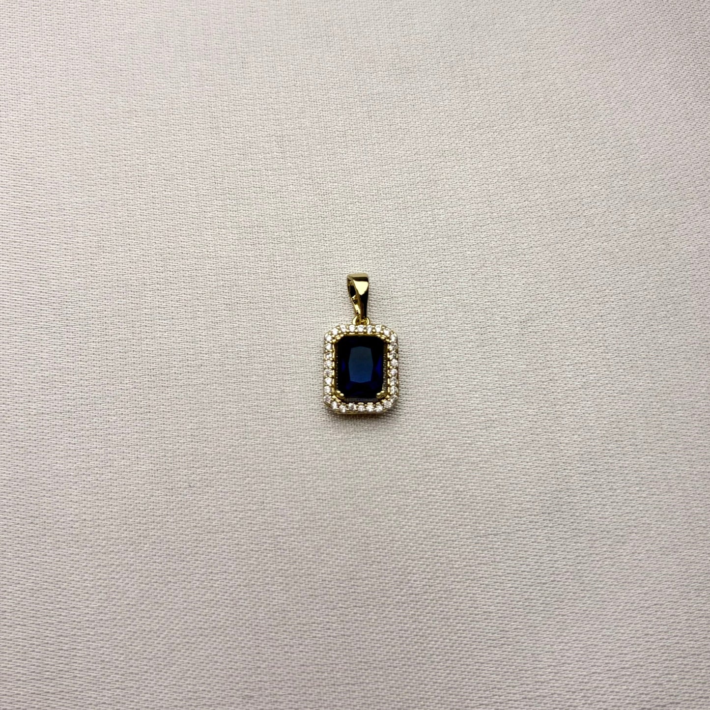 Dije Zafiro Lumina laminado en oro 14K