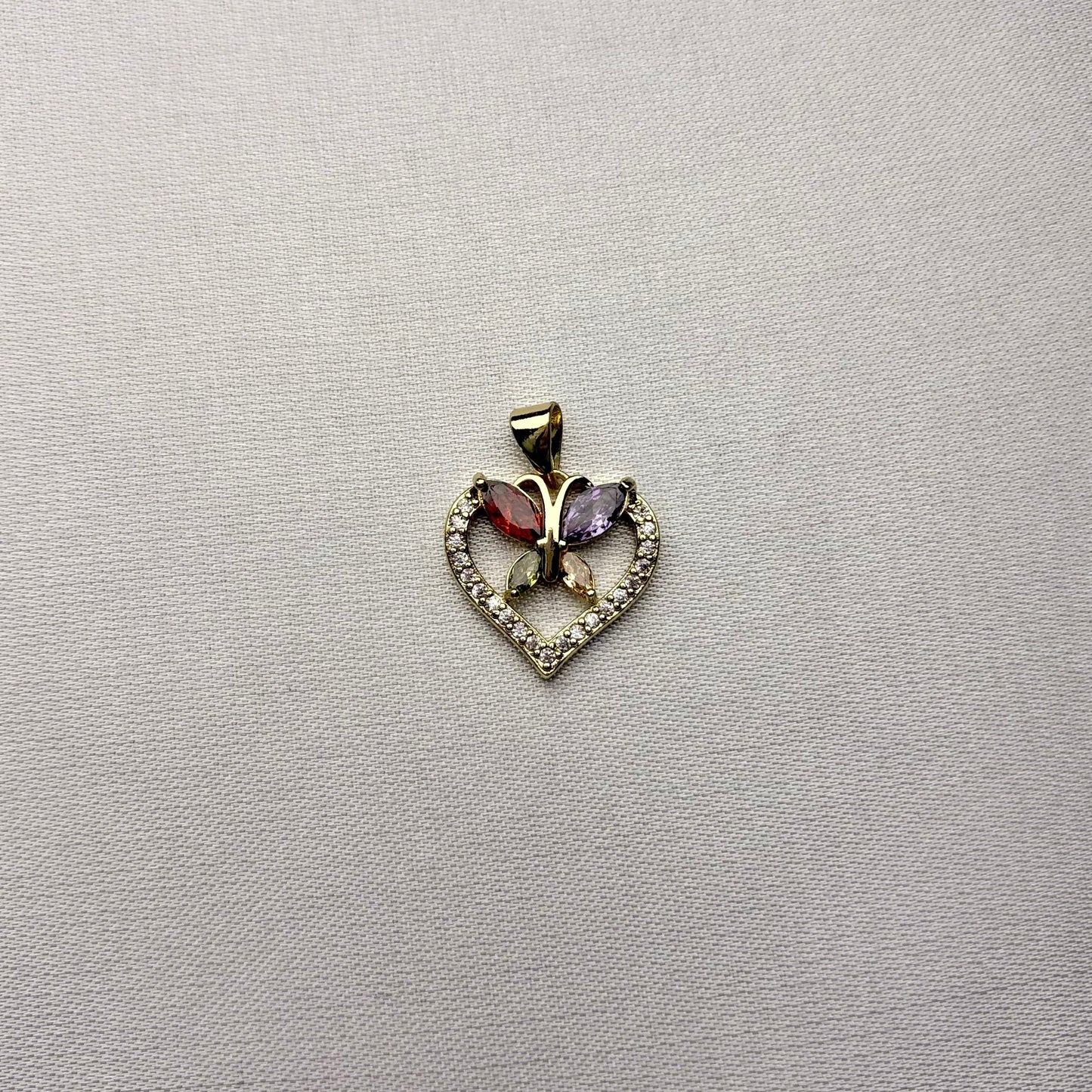 Dije Mariposa Encantada laminado en oro 14K