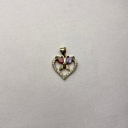 Dije Mariposa Encantada laminado en oro 14K