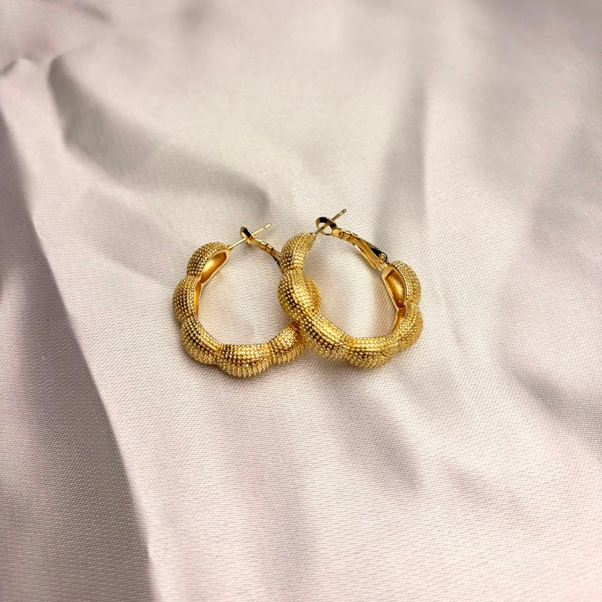 Aros Verona laminado en oro 18K
