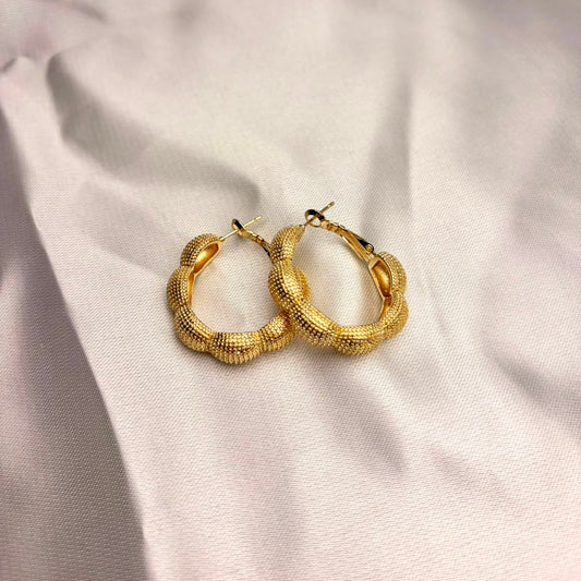 Aros Verona laminado en oro 18K
