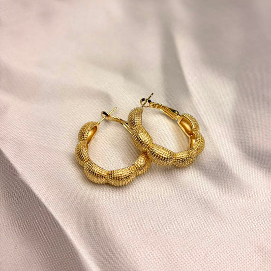 Aros Verona laminado en oro 18K