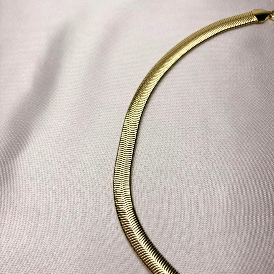 Cadena Velvet laminado en oro 14K