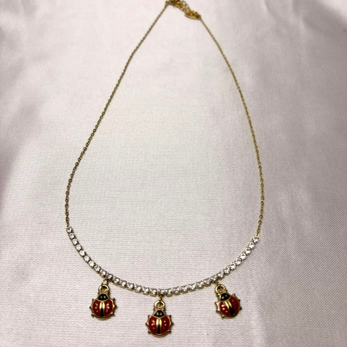 Collar Fortuna laminado en oro 14K