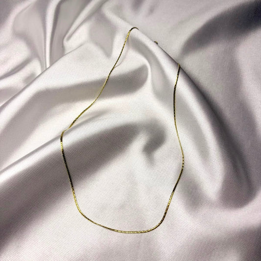 Cadena Esencia laminado en oro 14K