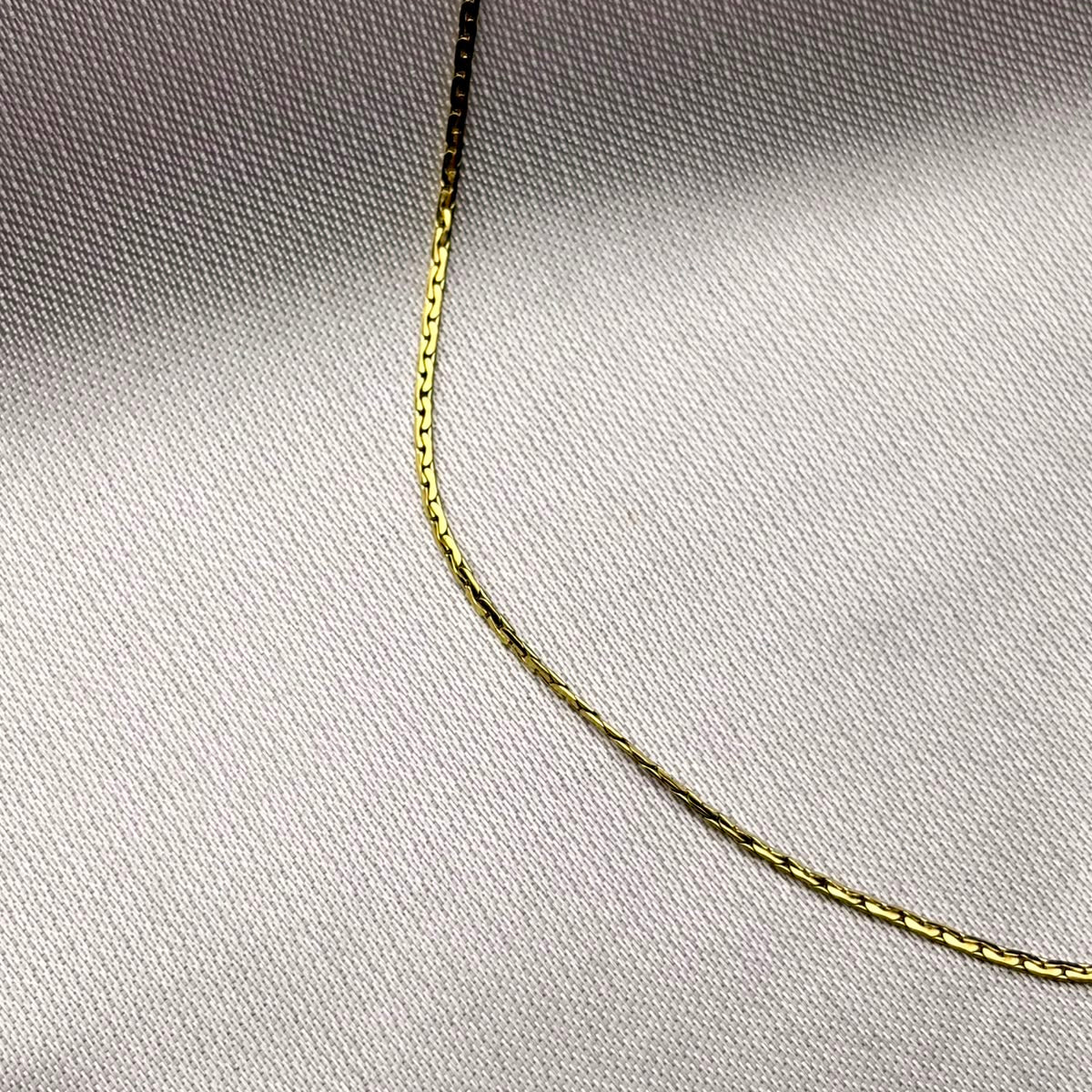 Cadena Esencia laminado en oro 14K